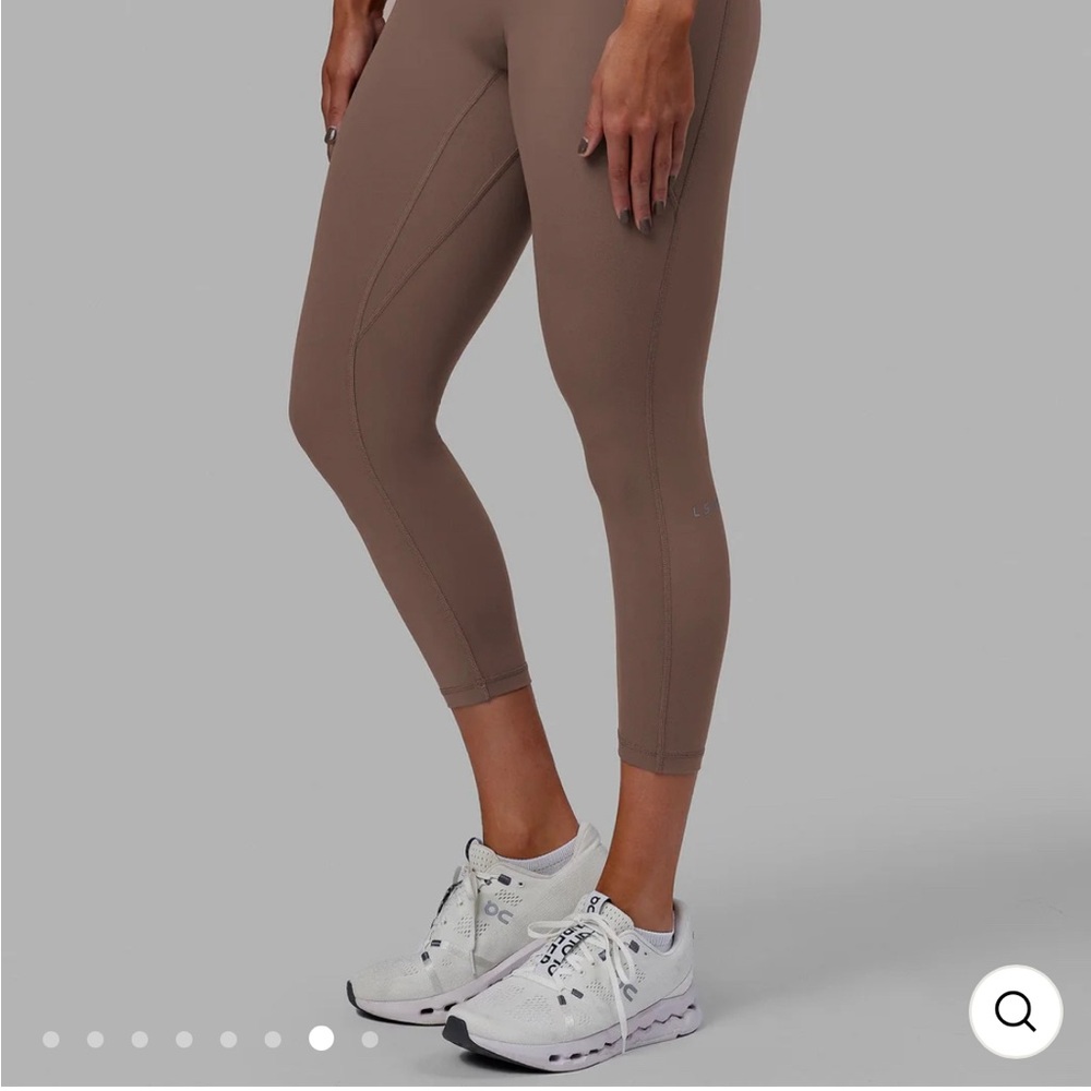 LSKD Fusion 7/8 Length Leggings - Deep Taupe - XS